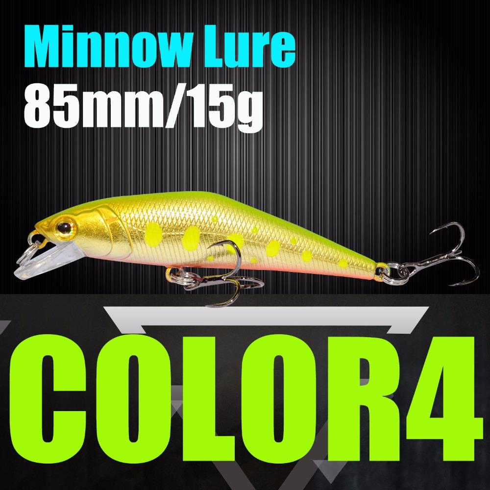 Señuelo de pesca AFISHLURE Wobblers Trucha 85 mm/15 g Minnow Cebos duros Iscas Artificial Pesca Leurre