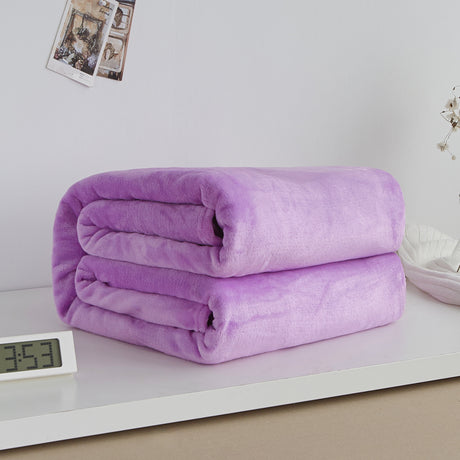 Thick blanket, solid color blanket, single-layer nap, coral fleece blanket, winter flannel blanket - V.I.P Digital Presence