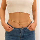 Simple and versatile, personalized and sexy double-layer pearl waist chain, body chain - V.I.P Digital Presence