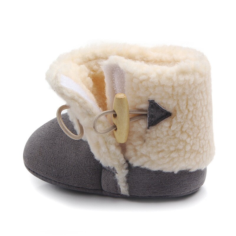 Fashion Winter Baby Boots Infant Girls Boys Warm Ankle Snow Boots Toddler Fur Plush Insole Buckle Boots Shoes - V.I.P Digital Presence