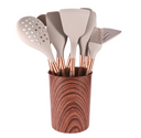 10 Pieces Kitchen Tools Set Wooden Handle Cooking Kitchen Utensil Set Silicone Utensils - V.I.P Digital Presence