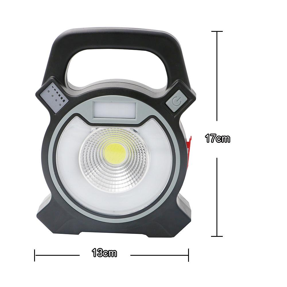 30W COB LED Portable Spotlight Searchlight USB Rechargeable Handheld Work By 18650 Portable Lantern - V.I.P Digital Presence