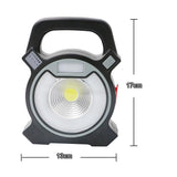 30W COB LED Portable Spotlight Searchlight USB Rechargeable Handheld Work By 18650 Portable Lantern - V.I.P Digital Presence