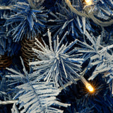 A set of 4 artificial Christmas trees, including flower garlands, flower garlands, and 2 entrance trees, equipped with LED light - V.I.P Digital Presence