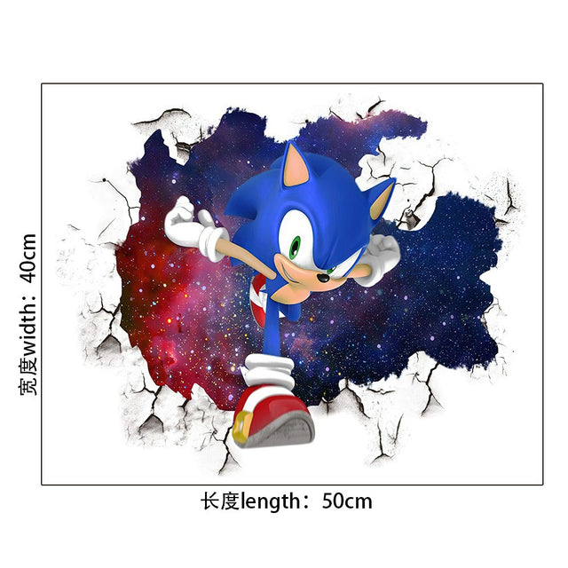 Sonic Stickers Cartoon Anime Super Mario Self Adhesive PVC Decoration Mario Stickers - V.I.P Digital Presence