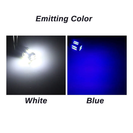 4Pcs W5W 10-7020 SMD Car T10 LED 194 168 Wedge Replacement Reverse Instrument Panel Lamp White Blue Bulbs For Clearance Lights - V.I.P Digital Presence