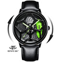 New Top Brand Luxury Mens Watches Stainless Steel Car Wheel Hub Quartz Watch For Men Military Sport Watch Relogio Masculino - V.I.P Digital Presence