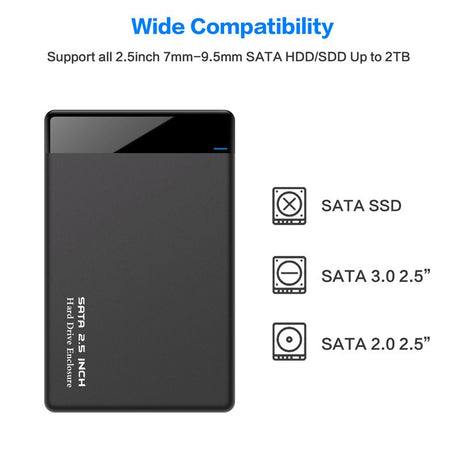 2.5-inch SATA portable hard drive box USB 3.0 portable hard drive protection box - V.I.P Digital Presence