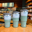 Large capacity portable insulated cup car mounted coffee cup 304 stainless steel - V.I.P Digital Presence