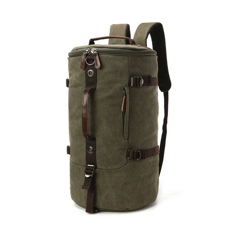 Men Travel Backpack Male Canvas Luggage Duffel Cylinder Bag Mountaineering Hiking Backpack For Men - V.I.P Digital Presence