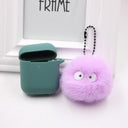 Spirited Away Dust Elf briquettes keychain pendant plush round student bag key pendant gift - V.I.P Digital Presence