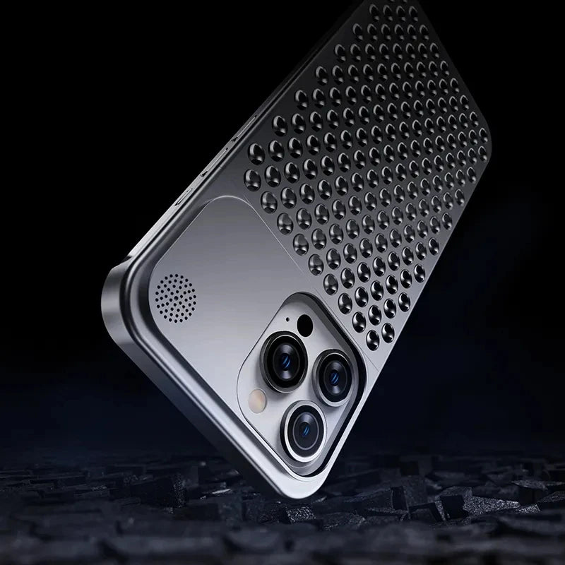 Calentadores de teléfono de metal para iPhone 13, 12, 14, 15 Pro Max Plus, accesorios de aluminio para el hogar