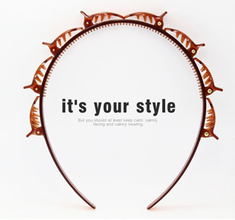 Black Braider Hair Clip Burst Pin Hairdo Bring Hair Hoop Multi-storey Wisp Air Weave Head Hoop Styling Tool - V.I.P Digital Presence