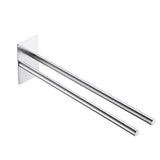 Self Adhensive Towel Rail W/O Drilling Bathroom Towel Bar Stainless Steel Two-Arm Towel Holder - V.I.P Digital Presence