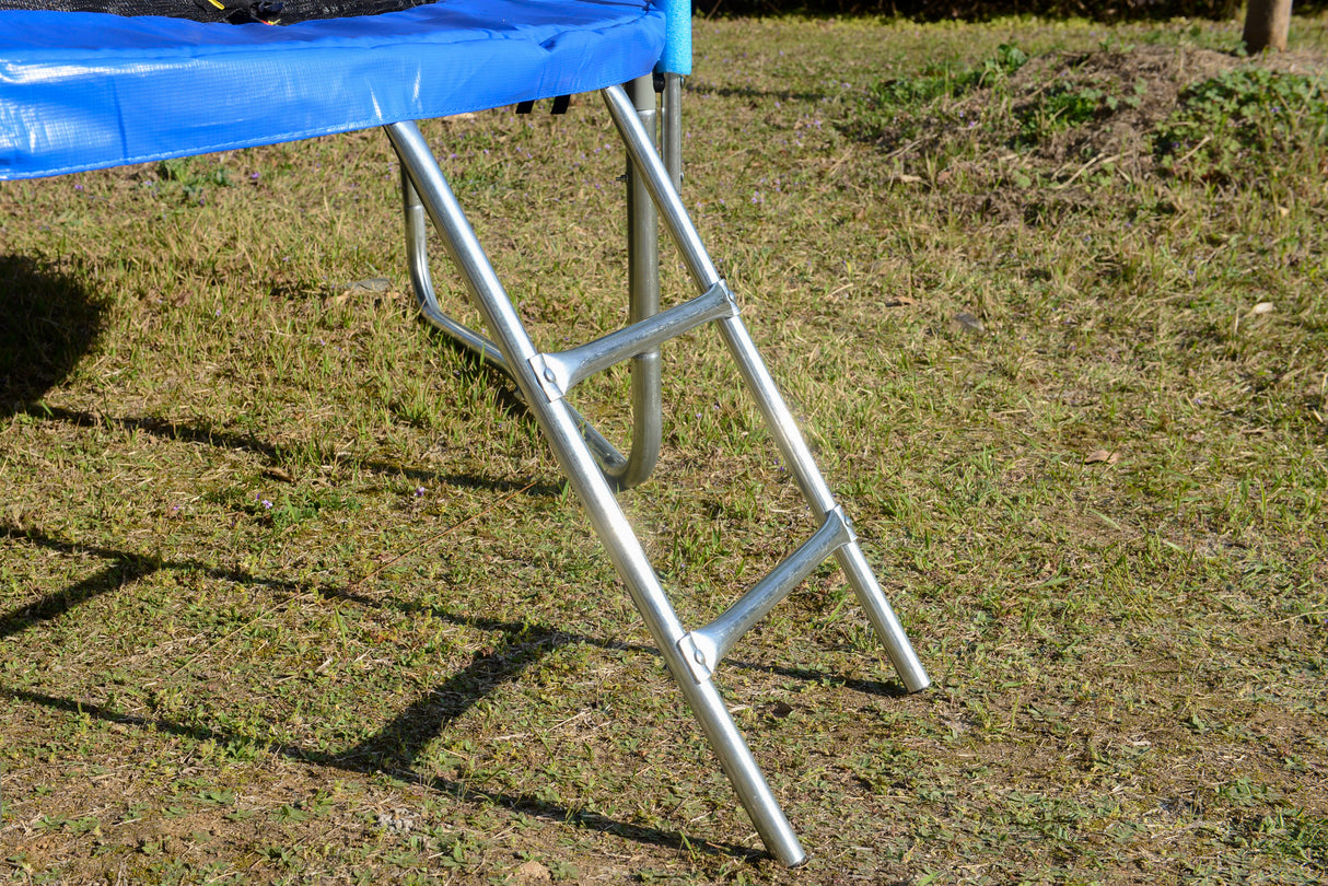 14 FT TRAMPOLINE OUTSIDE SAFETY NET WITH BASKETBALL HOOP - V.I.P Digital Presence