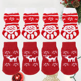 8pcs Pet Warm Cotton Socks Soft Anti Slip Claw Pattern Protect Feet Cold Snow Christmas Dog Cat Stockings Gifts - V.I.P Digital Presence