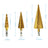Hexagon Shank Straight Groove Step Drill Pagoda Drill Step High Speed Steel 4241 Drill Bit Set 4-32 4-20 4-12 - V.I.P Digital Presence