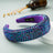 Ins Super Flash Full Drill 4.5cm Wide Brimmed Headdress Thickened Sponge Solid Color Headband Ladies Press Release Art Headband - V.I.P Digital Presence