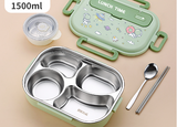 Cartoon cute sealed 316 stainless steel compartment insulation lunch box lunch box - V.I.P Digital Presence