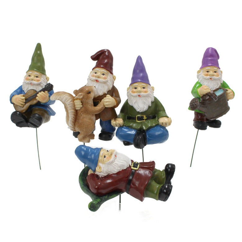 Resin Dwarf Flower Plantation Garden Fairy Potted Plant Insert - V.I.P Digital Presence