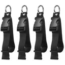 Portable Black Nylon Anti-Theft Luggage Strap, Bag Clip for Multi-Tool, Camping & Hiking - V.I.P Digital Presence