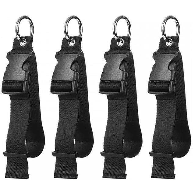 Portable Black Nylon Anti-Theft Luggage Strap, Bag Clip for Multi-Tool, Camping & Hiking - V.I.P Digital Presence