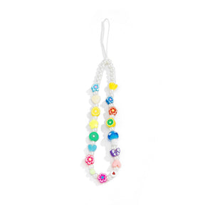 Minimally colored daisy fruit phone chain accessories creative mushroom bead bag pendant keychain - V.I.P Digital Presence