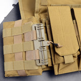 Tactical Vest Quick Release Buckle Set Single Point Molle Quick Removal Buckle Set with Hook and Loop Fastener for JPC CPC NCP X - V.I.P Digital Presence