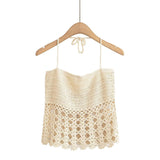 Fashionable and Sexy Hollow-out Short Crochet Strapless Top for Women - V.I.P Digital Presence