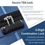 Hardshell Luggage Sets 3 Piece Carry-on Suitcases with Wheels, TSA Lock for Men Women, Blue (20in) - V.I.P Digital Presence