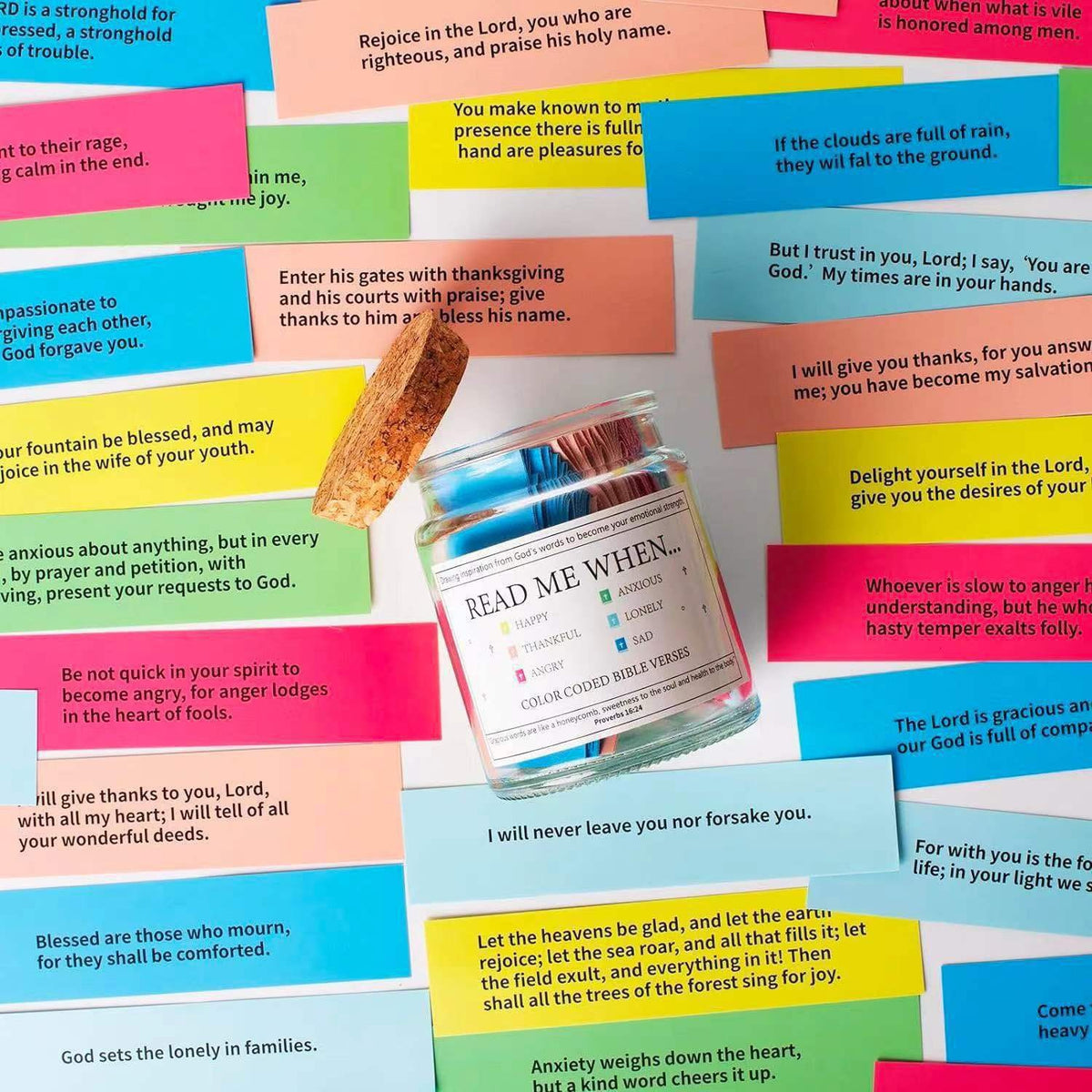 Bible Verses in a Jar, Christian Gifts, Prayer Gifts - V.I.P Digital Presence