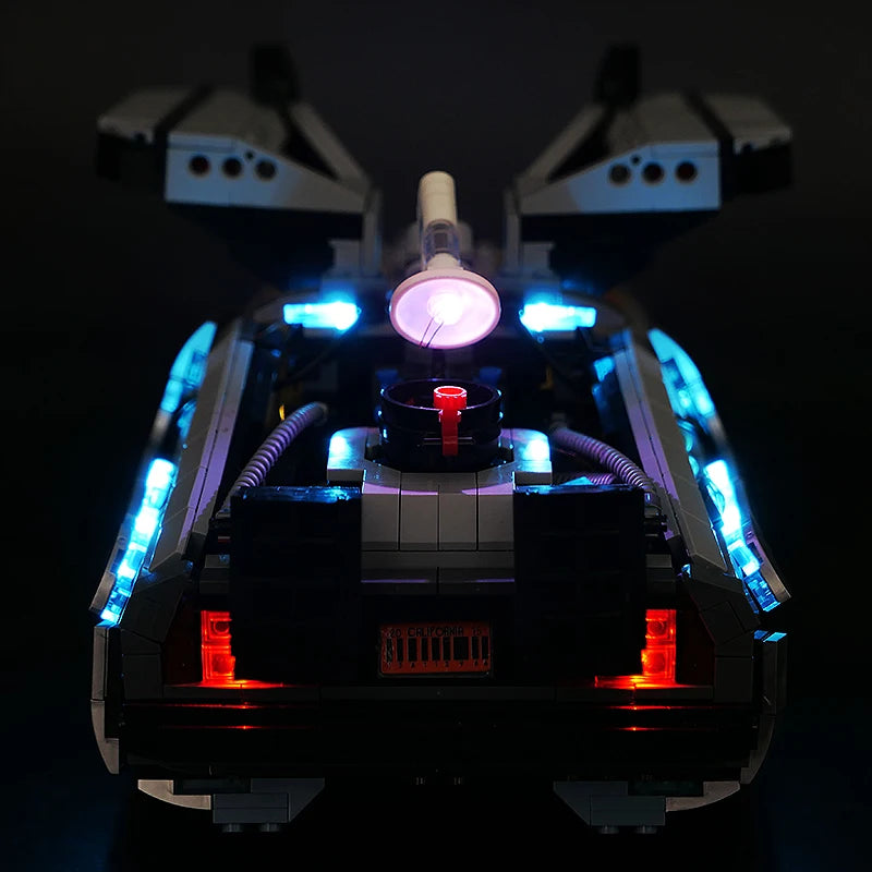 DIY building block lighting suitable for LEGO 10300 Back to the Future Time Machine, car LED remote control lighting - V.I.P Digital Presence
