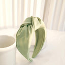 New Fashion Women Headband Adult Wide Side Solid Color Hairband Center Knot Turban Casual Hair Accessories Wholesale - V.I.P Digital Presence