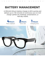 Bluetooth AI shooting glasses Bluetooth call voice assistant real-time translation 5-megapixel shooting stabilization - V.I.P Digital Presence