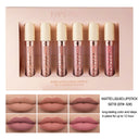 HANDAIYAN 6 Matte Rose Lip Gloss Liquid Lipstick Not Easy to Dip Cup Matte Lip Gloss Set Gift Box - V.I.P Digital Presence