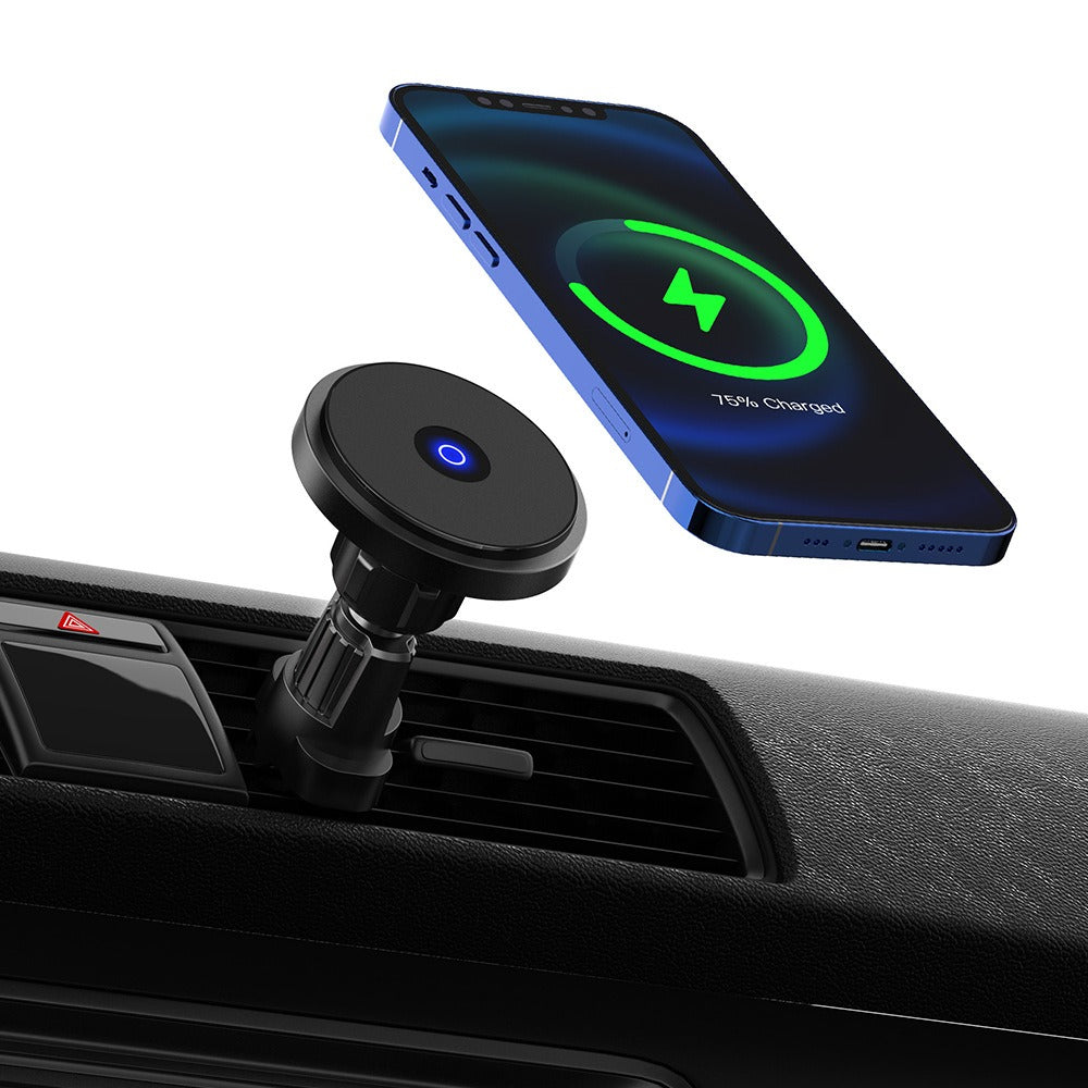 15W Magnetic car wireless charger for Apple iPhone 14 Pro Max - V.I.P Digital Presence