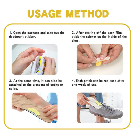 Stop Odor Shoe Deodorant Patch, Shoes Deodorant Fresh Clean Odor Absorbent Foot Sweat Insole - V.I.P Digital Presence