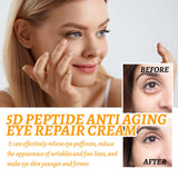 5d Peptide Anti-Wrinkle Eye Repair Cream, Fade Fine Lines Crow's Feet Firming And Smoothing Skin Moisturizing Eye Cream