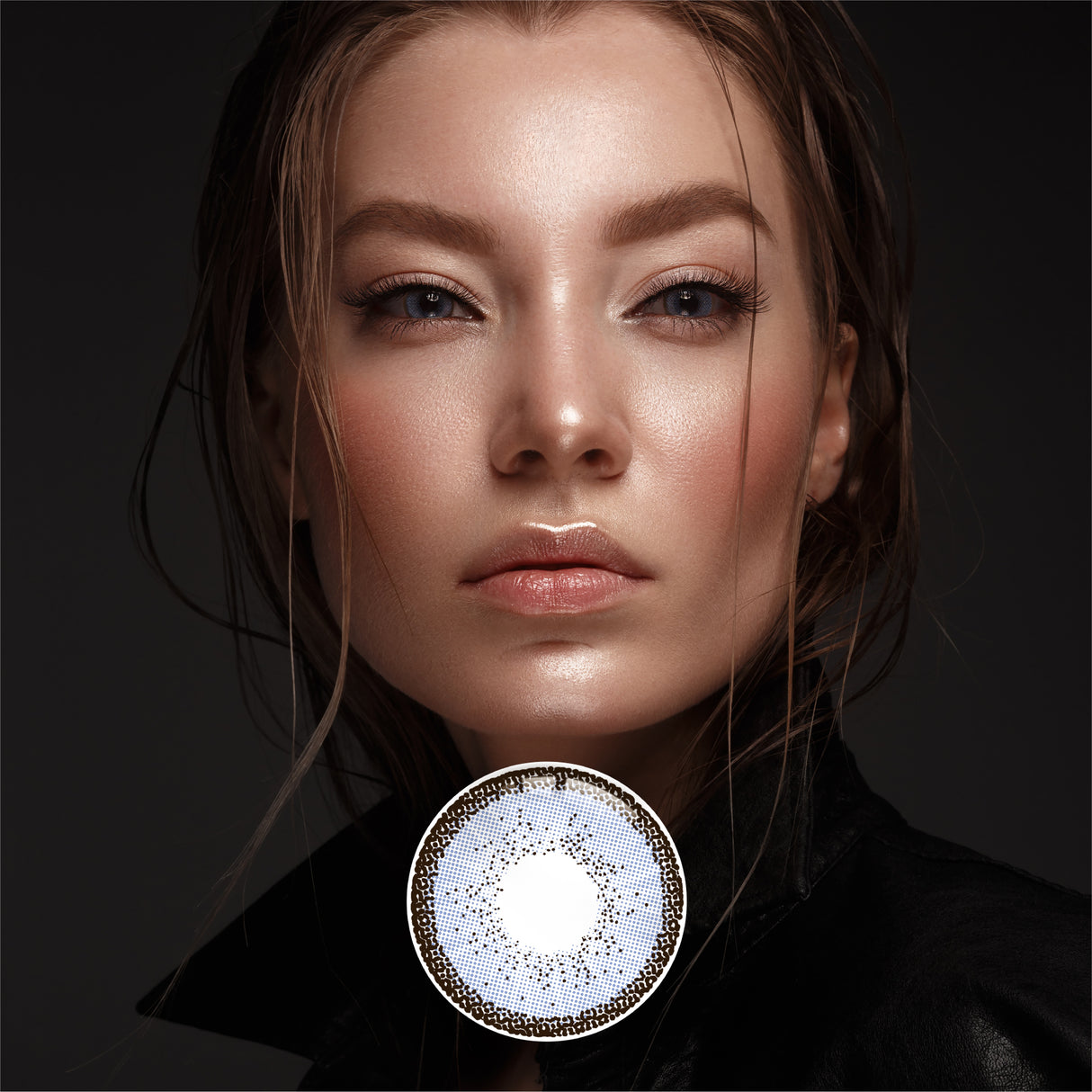 1Pair FDA Certificate Eyes Beautiful Pupil Colorful Girl Cosplay Contact Lenses  MY WAY BLUE - V.I.P Digital Presence