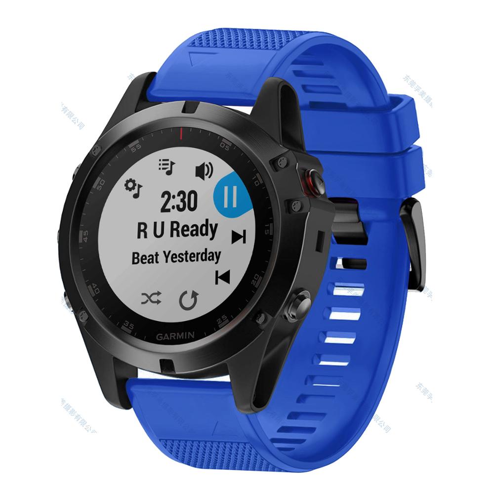 Correa de silicona de liberación rápida FIFATA para Garmin Fenix ​​6, 6S, 6X, 5X, 5, 5S, 3, 3HR, Forerunner 935 y 945.
