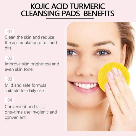 Turmeric Cleansing Pad Gently Cleanses Facial Skin And Hydrates And Moisturizes Skin Care Cleansing Pad - V.I.P Digital Presence