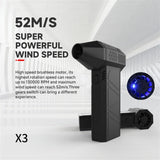 Portable Handheld Hurricane Turbo Fan Electric Hair Dryer Handheld Outdoor Dust Blower - V.I.P Digital Presence