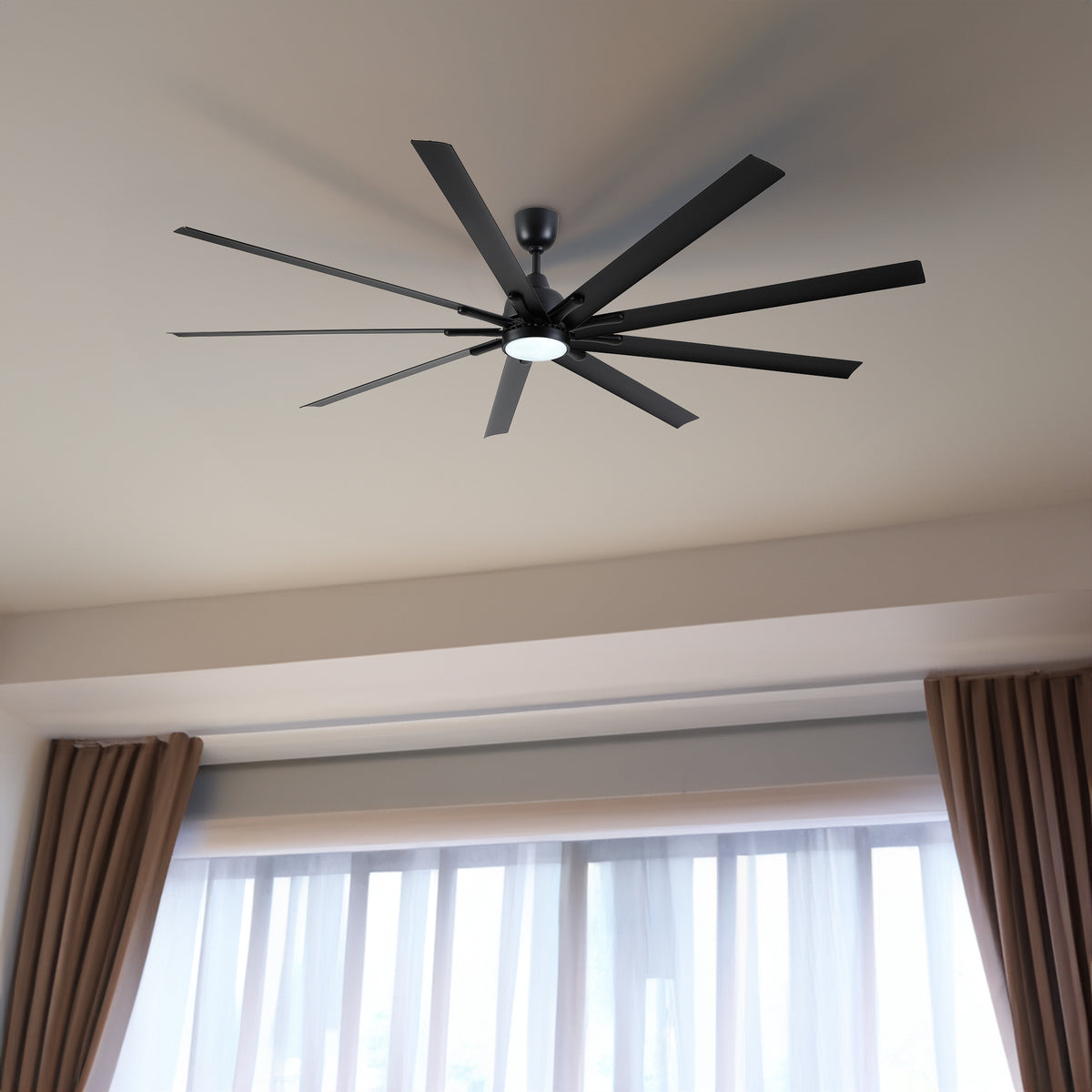 84 In Super Large Black Ceiling Fan with Remote Control - V.I.P Digital Presence