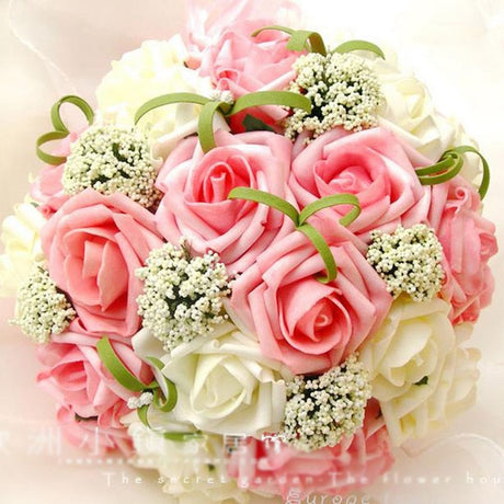 Bride Holding Flowers Romantic Wedding Colorful Bride 's Bouquet Red Pink Blue And Purple Bridal - V.I.P Digital Presence
