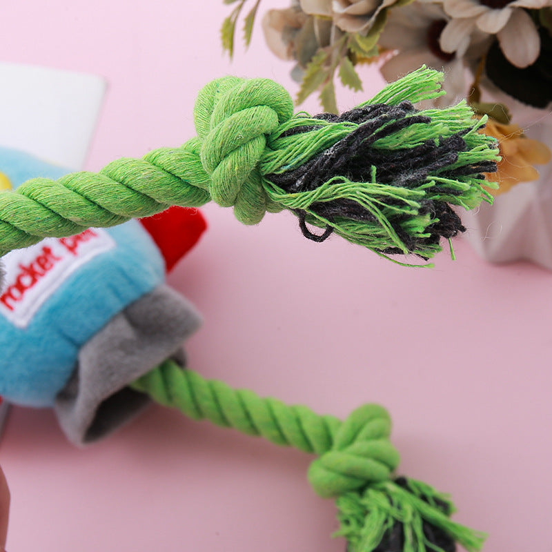 Pet cotton rope toy dog resistant to biting and grinding teeth - V.I.P Digital Presence