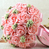 Bride Holding Flowers Romantic Wedding Colorful Bride 's Bouquet Red Pink Blue And Purple Bridal - V.I.P Digital Presence