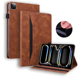 Funda para iPad Pro 11 de 13 pulgadas (2024), funda de piel sintética suave de TPU con parte trasera tipo libro para iPad Pro M4 de 11 y 13 pulgadas. 