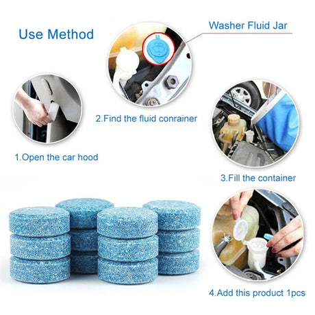 10PCS/Pack(1PCS=4L Water)Car Solid Wiper Fine Seminoma Wiper Auto Window Cleaning Car Windshield Glass Cleaner Car Accessories - V.I.P Digital Presence