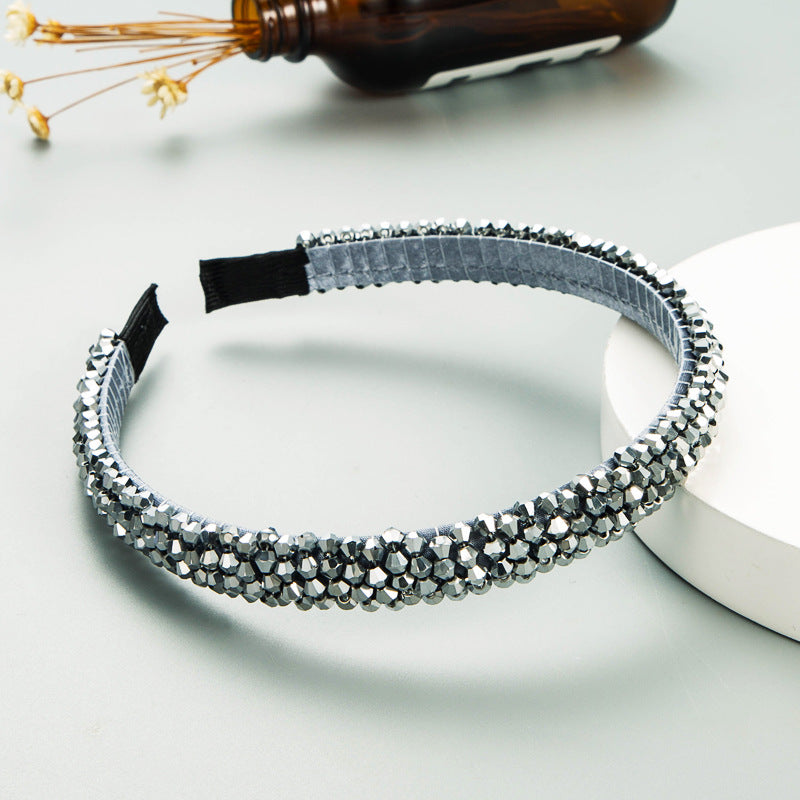 Fish Line Braided String Crystal Hair Band Korean Temperament Senior Sense Wash Face Headband - V.I.P Digital Presence