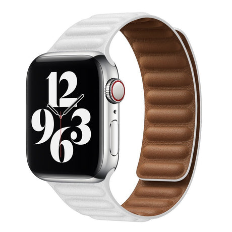 Suitable For iwatch8 Watchband S7 SE 6/5/43 Magnetic Suction New Leather Loopback Chain Apple Watch Wristband - V.I.P Digital Presence